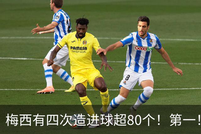 梅西有四次造进球超80个！第一！一年造116球！独一档！